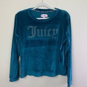 Juicy Couture Velour‎ Pajama Top Size Medium